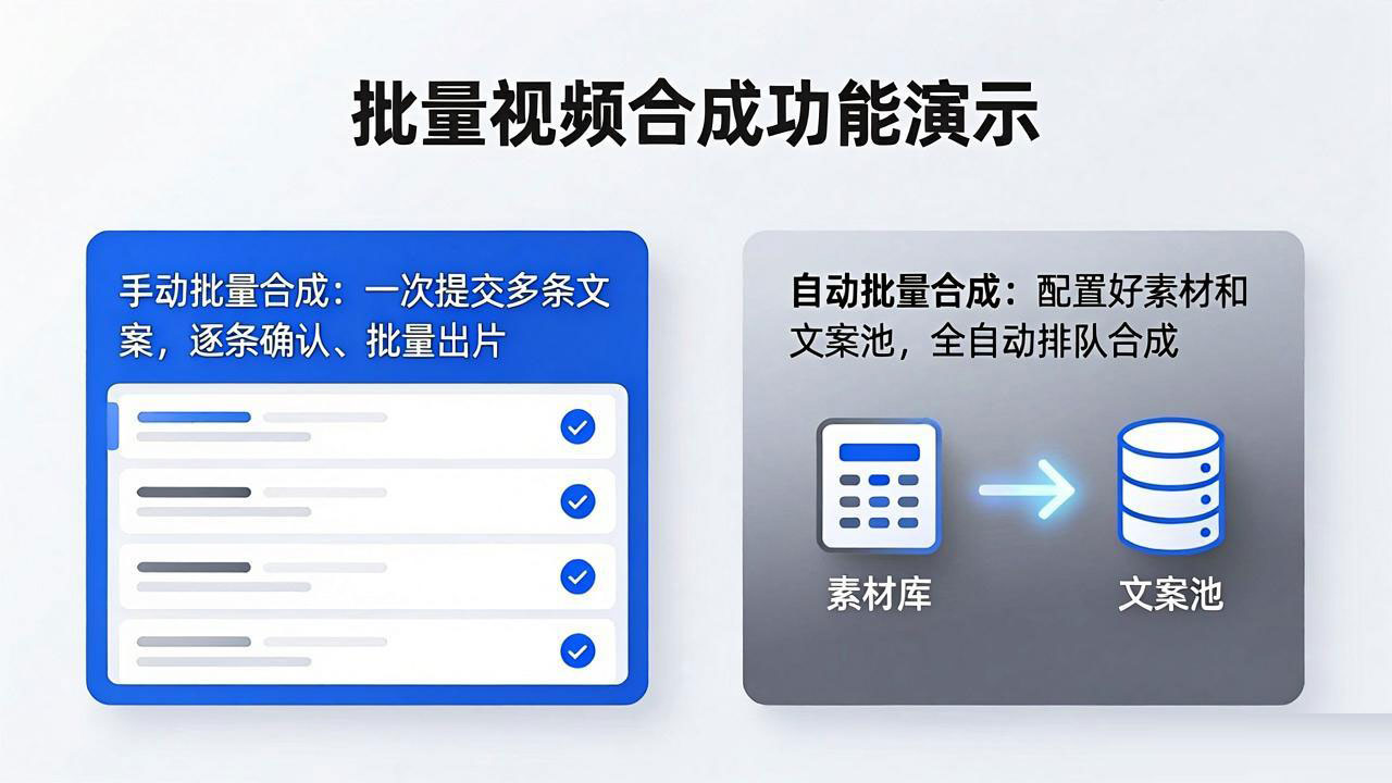 批量合成视频流水线